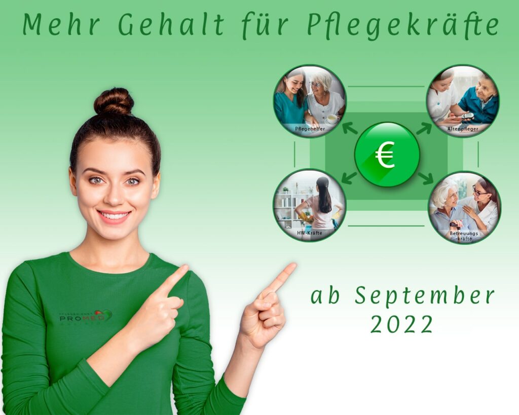 Mehr Gehalt für Pflegekräfte ab September - Pflegedienst Dietzenbach